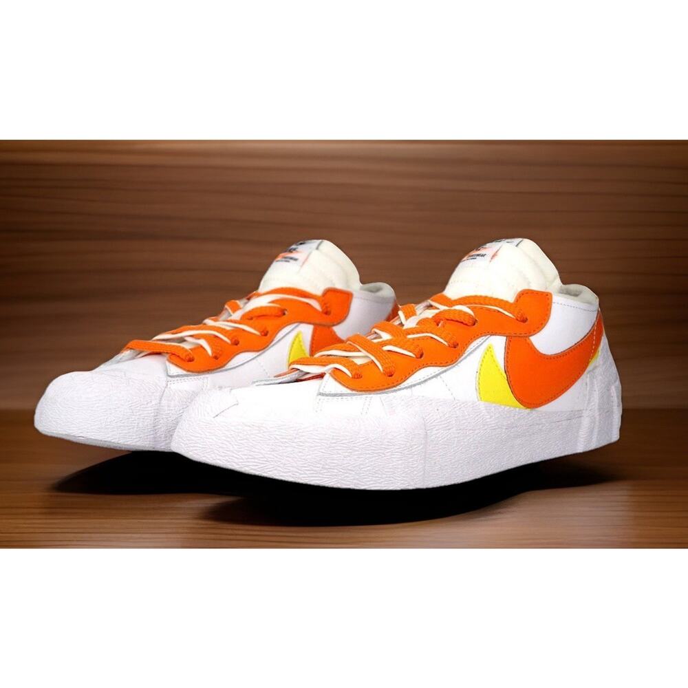 Nike Blazer Low Social White Orange Shoes NEW IN BOX Mens Size 10 Fast Shipping
